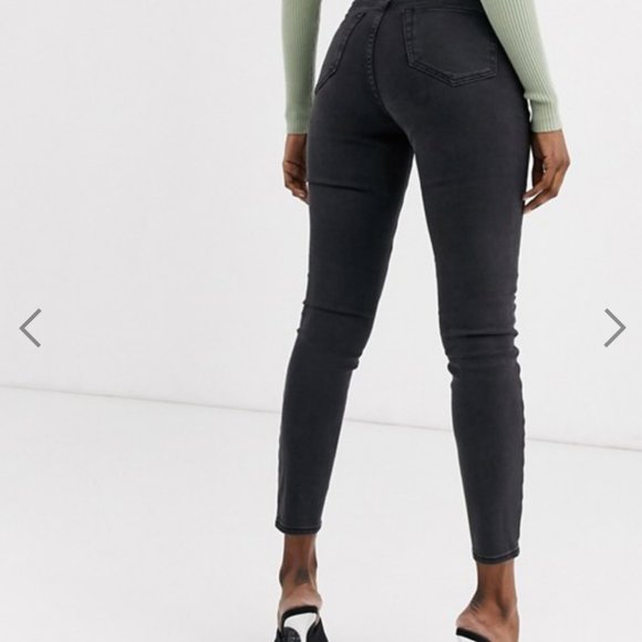 High-rise Ultra-skinny jeans in Washed Black - Picture 3 of 4